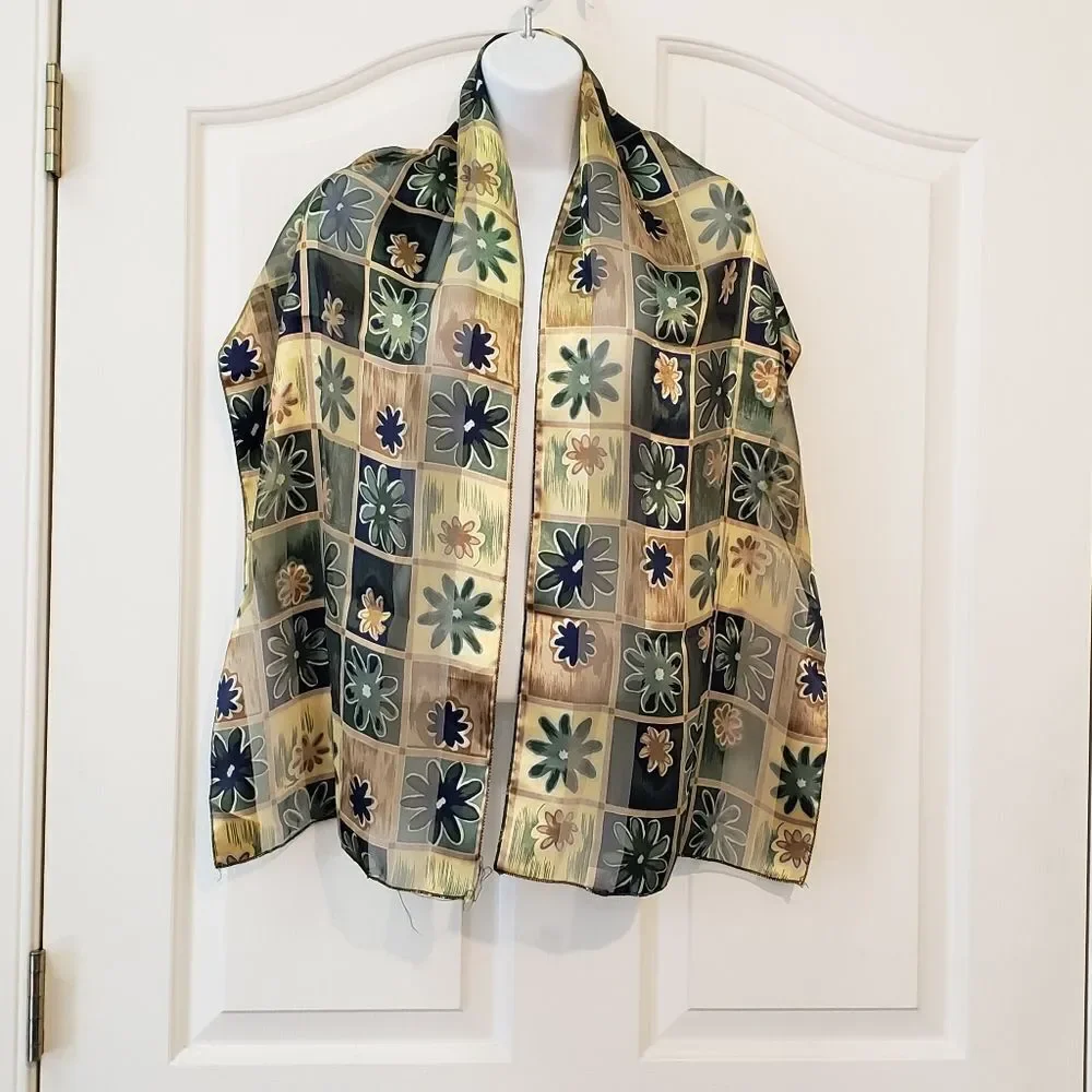 Floral Patterned Scarf
